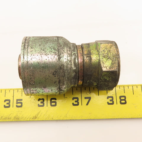 Eaton 3/4-14 Female Swivel BSP Inverted Flare (-12) Hose Straight Fitting