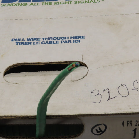 Belden 1872A 005A1000 23 AWG Cat 6 Horizontal Bonded Pair 4 Pair Cable 320'