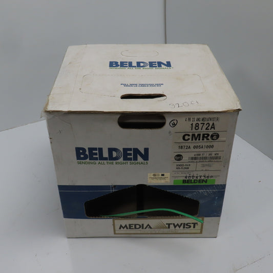 Belden 1872A 005A1000 23 AWG Cat 6 Horizontal Bonded Pair 4 Pair Cable 320'