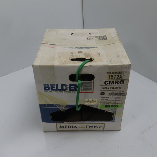 Belden 1872A 005A1000 23 AWG Cat 6 Horizontal Bonded Pair 4 Pair Cable 454'