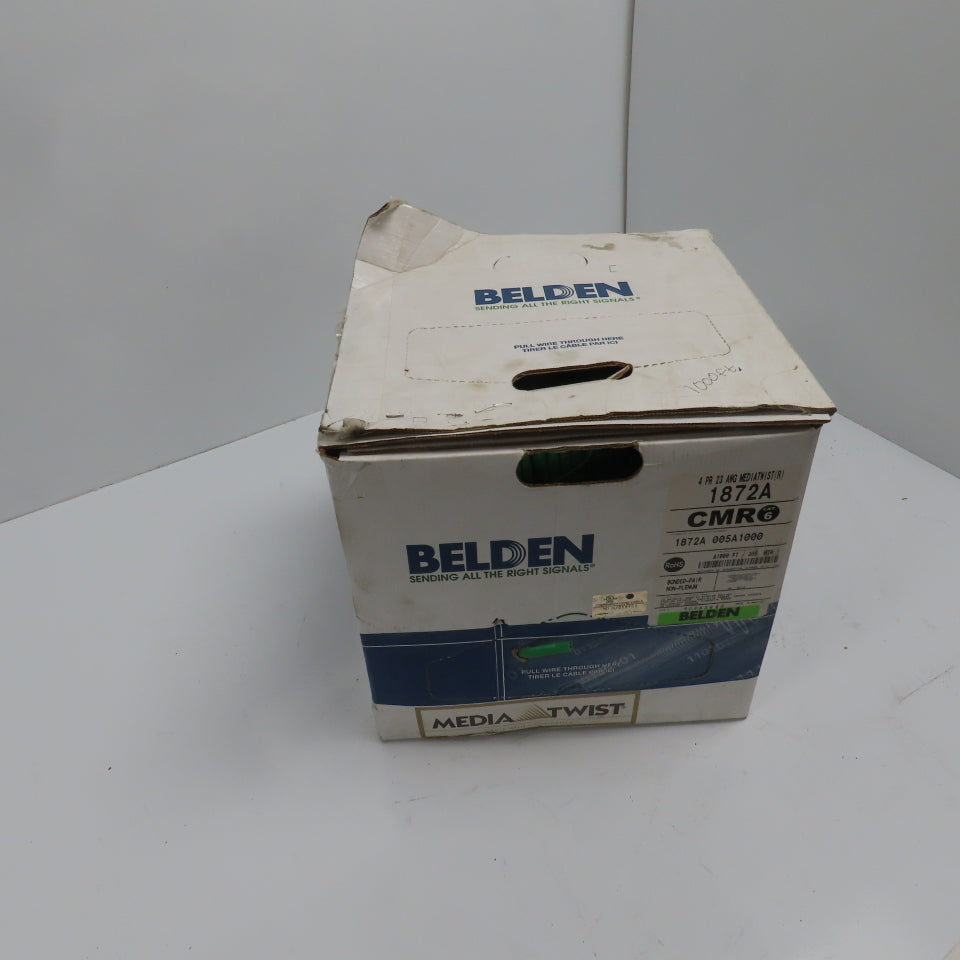 Belden 1872A 005A1000 23 AWG Cat 6 Horizontal Bonded Pair 4 Pair Cable 1000'