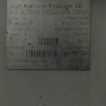 ABB S4 Robot Manipulator Controller For IRB4400 Robot 600V 3Ph 7.2kVa 7574 Hours
