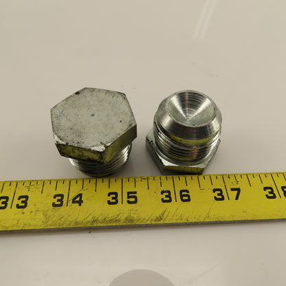 Eaton (-16) 1-5/16-12 Male Thread Solid JIC Flare Plug Lot Of 2
