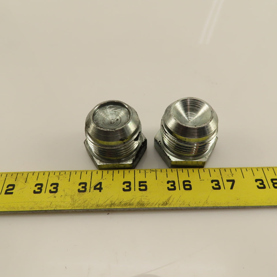 Eaton (-16) 1-5/16-12 Male Thread Solid JIC Flare Plug Lot Of 2