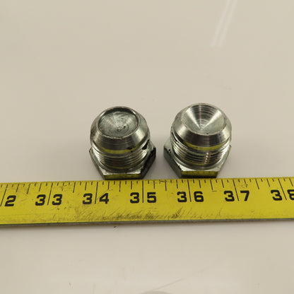 Eaton (-16) 1-5/16-12 Male Thread Solid JIC Flare Plug Lot Of 2