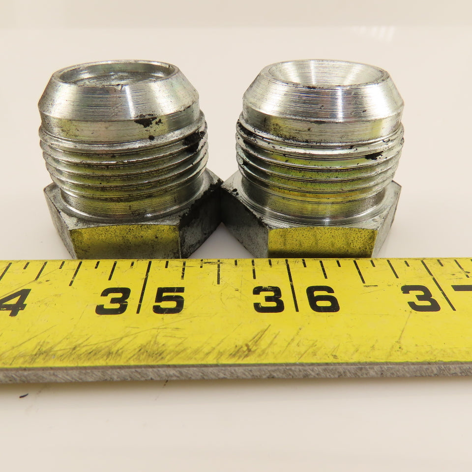 Eaton (-16) 1-5/16-12 Male Thread Solid JIC Flare Plug Lot Of 2