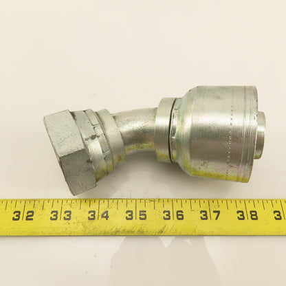Eaton (-20) Crimp 1-5/8-12 Female JIC Flare Elbow 45°