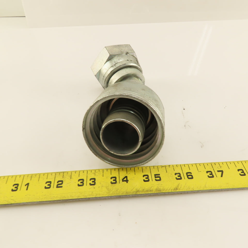 Eaton (-20) Crimp 1-5/8-12 Female JIC Flare Elbow 45°