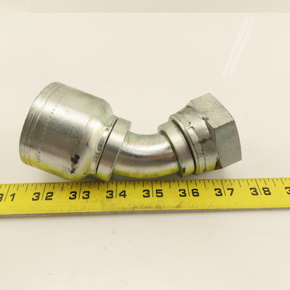 Eaton (-20) Crimp 1-5/8-12 Female JIC Flare Elbow 45°