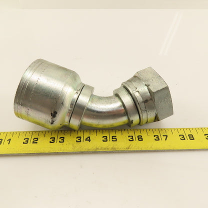 Eaton (-20) Crimp 1-5/8-12 Female JIC Flare Elbow 45°