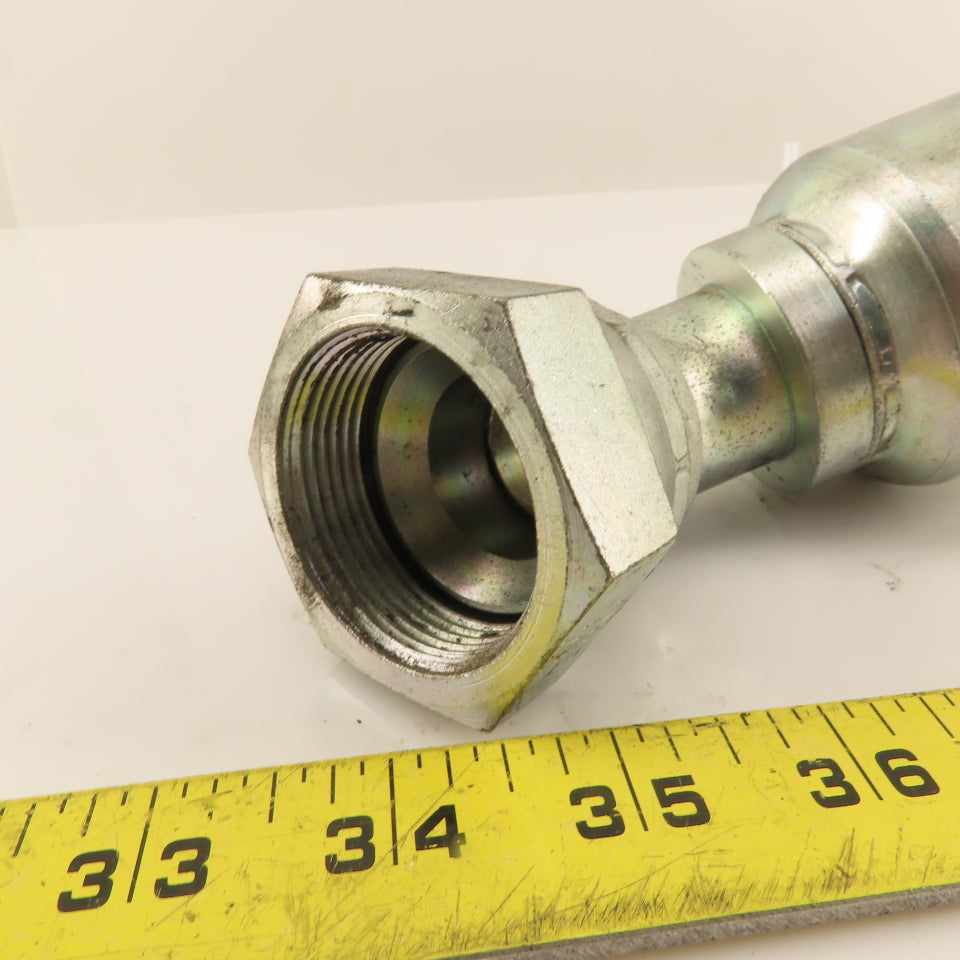 Eaton (-20) Crimp 1-5/8-12 Female JIC Flare Elbow 45°