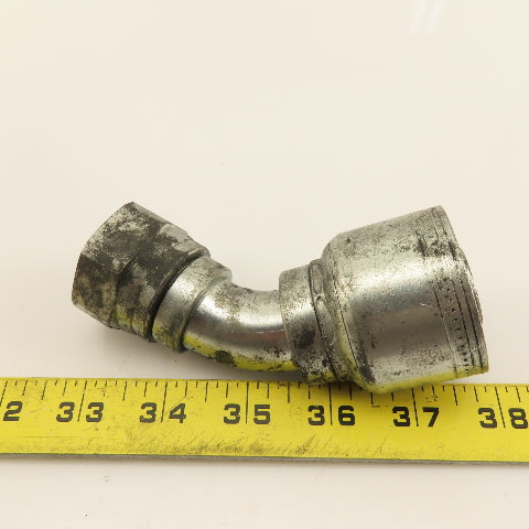 Eaton 1" (-16) Crimp 1-5/16-12 Female JIC Flare Elbow 45° Swivel