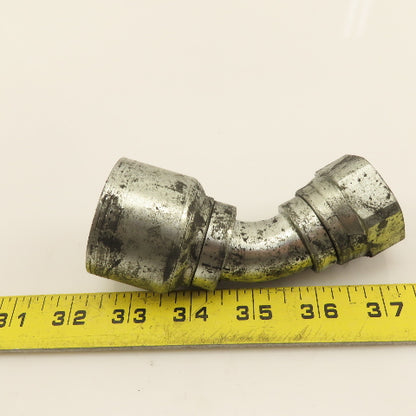 Eaton 1" (-16) Crimp 1-5/16-12 Female JIC Flare Elbow 45° Swivel