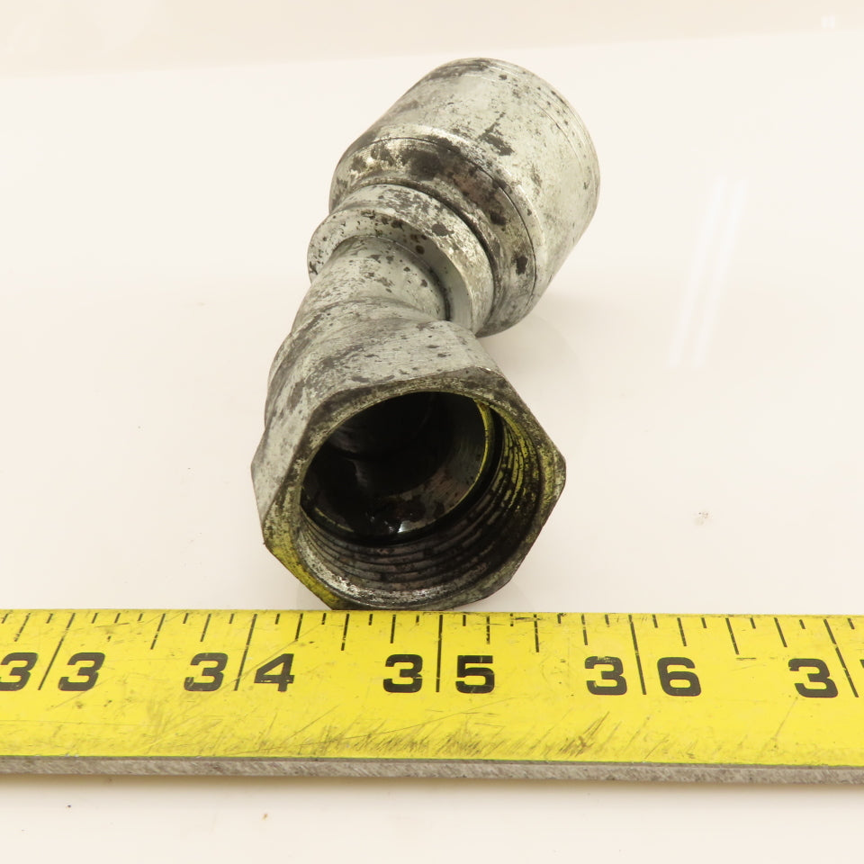Eaton 1" (-16) Crimp 1-5/16-12 Female JIC Flare Elbow 45° Swivel
