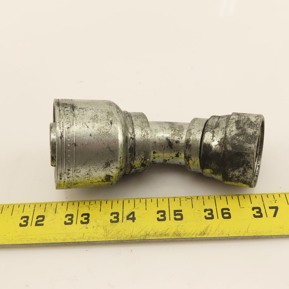 Eaton 1" (-16) Crimp 1-5/16-12 Female JIC Flare Elbow 45° Swivel