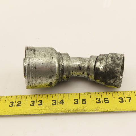 Eaton 1" (-16) Crimp 1-5/16-12 Female JIC Flare Elbow 45° Swivel