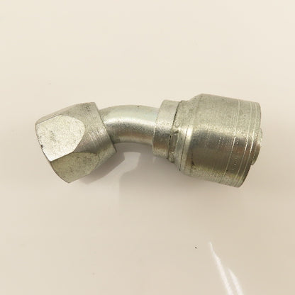 Eaton 3/4" (-12) Crimp Female JIC Flare Swivel 1-1/16"-12 Elbow 45°
