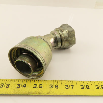 Eaton 1-1/4" Hose (-20) Crimp Female JIC Flare 1-1/4"-11 Elbow 45°