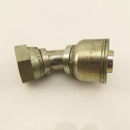 Eaton 1-1/4" Hose (-20) Crimp Female JIC Flare 1-1/4"-11 Elbow 45°