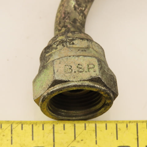 Eaton 3/8" Hose (-6) Crimp Female BSP 3/8"-19 Elbow 45°