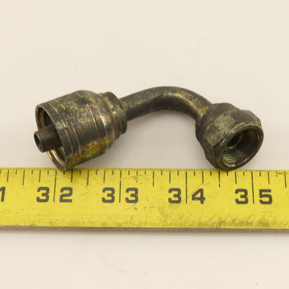 Eaton 3/8" Hose (-6) Crimp Female BSP 3/8"-19 Elbow 90°