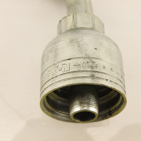 Eaton 3/8" Hose (-6) Crimp Female JIC Flare 3/8"-19 Elbow 45°