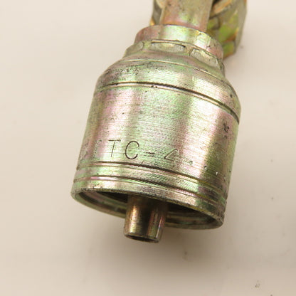 Eaton 1/4" Hose (-4) Crimp Female BSP 1/4"-19 Elbow 90° Lot Of 2