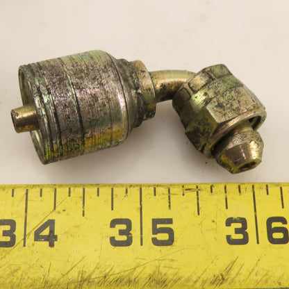 Eaton 1/4" Hose (-4) Crimp Female BSP 1/4"-19 Elbow 90° Lot Of 2