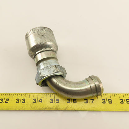 Eaton 1" Hose (-16) Crimp Female BSP 1"-11 Elbow 90°