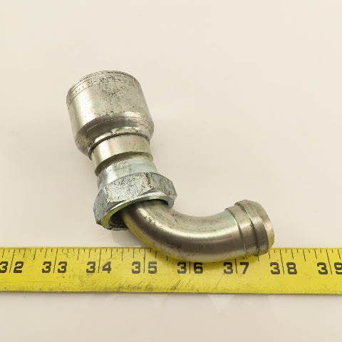 Eaton 1" Hose (-16) Crimp Female BSP 1"-11 Elbow 90°