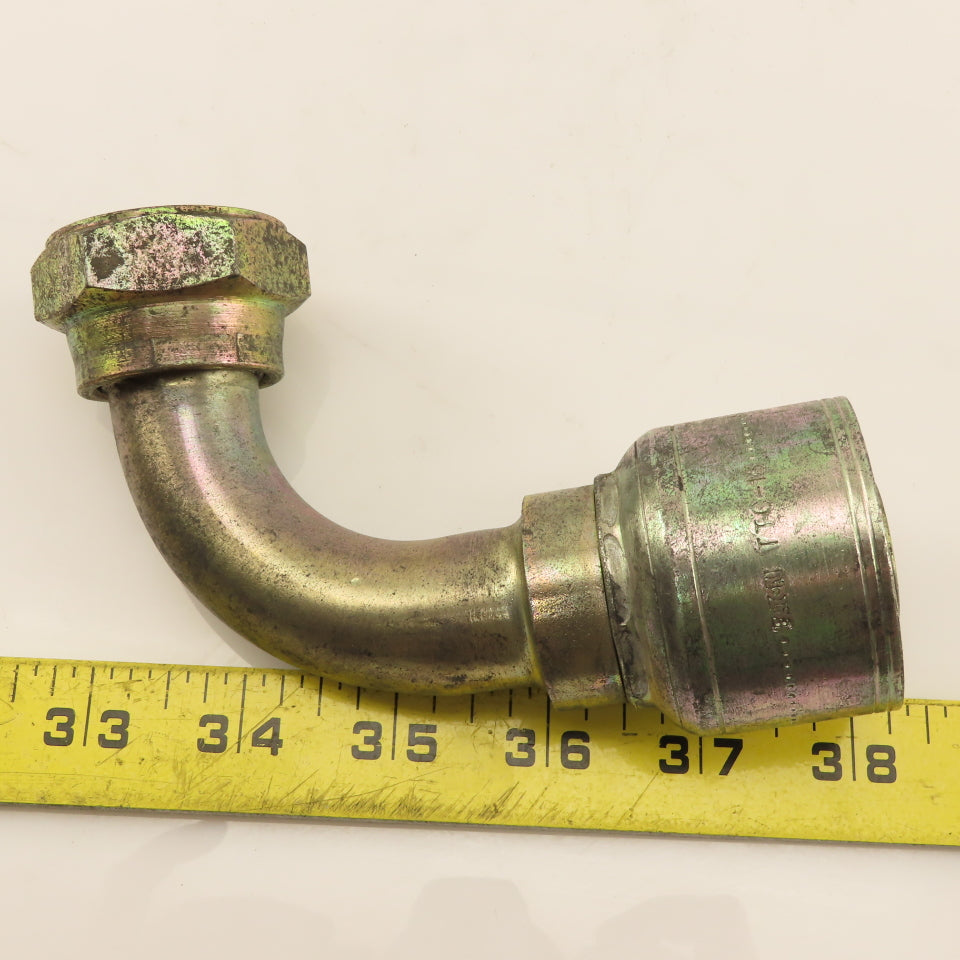 Eaton TCC-16 1" Hose (-16) Crimp Female BSP 1"-11 Elbow 90°