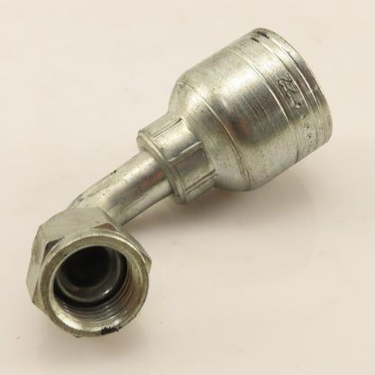 Eaton 3/8" Hose (-6) Crimp Female JIC Flare 3/8"-19 Elbow 90°