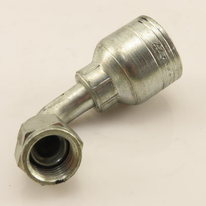 Eaton 3/8" Hose (-6) Crimp Female JIC Flare 3/8"-19 Elbow 90°