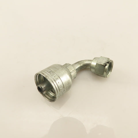 Eaton 3/8" Hose (-6) Crimp Female JIC Flare 3/8"-19 Elbow 90°