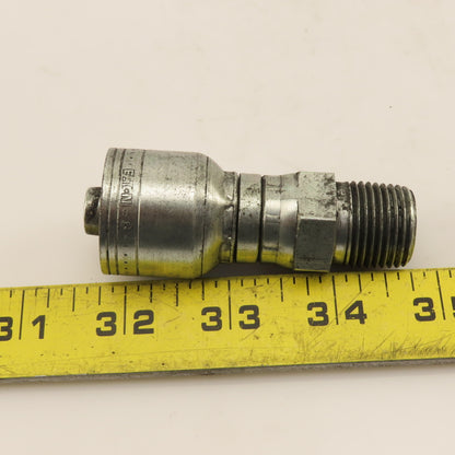 Eaton 1/2" (-8) Hose Crimp x 1/2"-14 Straight Male Swivel Fitting