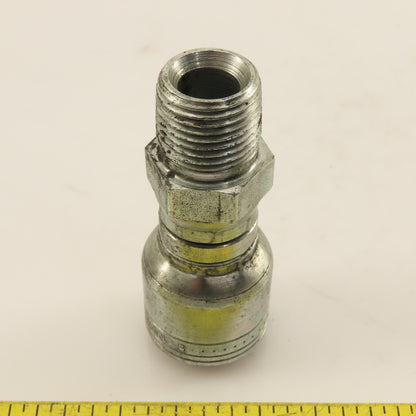 Eaton 1/2" (-8) Hose Crimp x 1/2"-14 Straight Male Swivel Fitting
