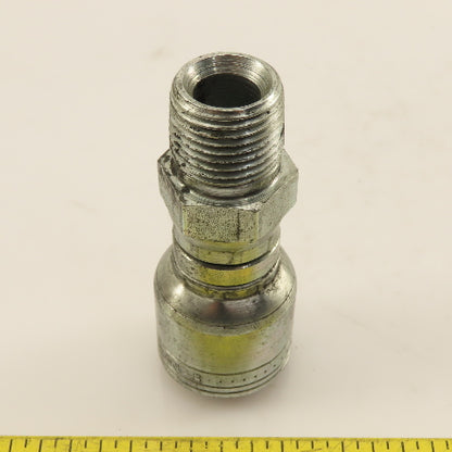 Eaton 1/2" (-8) Hose Crimp x 1/2"-14 Straight Male Swivel Fitting