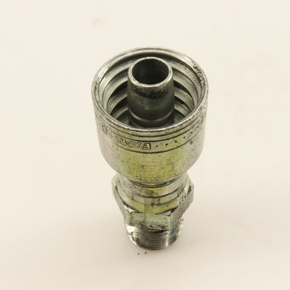 Eaton 1/2" (-8) Hose Crimp x 1/2"-14 Straight Male Swivel Fitting