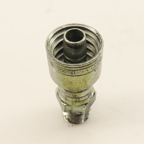 Eaton 1/2" (-8) Hose Crimp x 1/2"-14 Straight Male Swivel Fitting