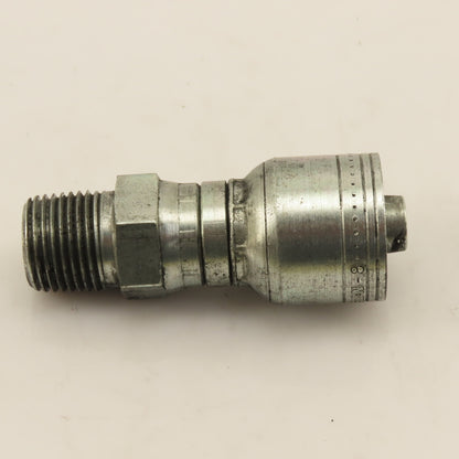 Eaton 1/2" (-8) Hose Crimp x 1/2"-14 Straight Male Swivel Fitting