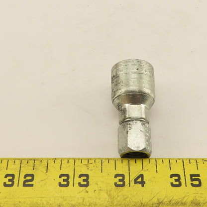 Eaton 1/4" (-4) Hose Crimp x 1/4"-19 Female JIC Straight Fitting Lot Of 5