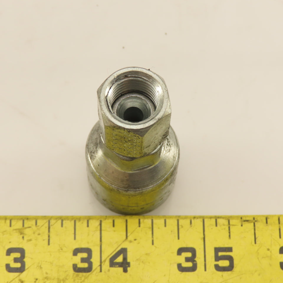 Eaton 1/4" (-4) Hose Crimp x 1/4"-19 Female JIC Straight Fitting Lot Of 5