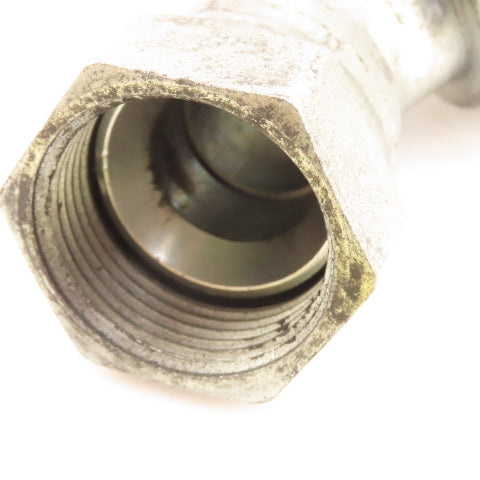 Eaton 1" (-16) Hose Crimp x 1"-14 Female JIC Flare Swivel Elbow 45°