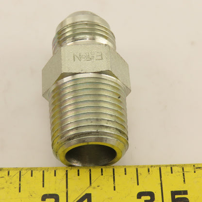 Eaton 3/4" JIC Male Flare Straight Fitting 1/2"-14 NPT Adaptor