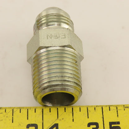 Eaton 3/4" JIC Male Flare Straight Fitting 1/2"-14 NPT Adaptor