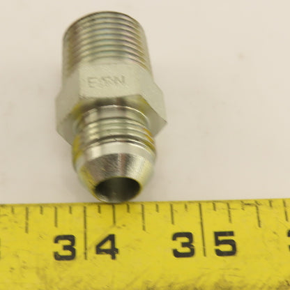 Eaton 3/4" JIC Male Flare Straight Fitting 1/2"-14 NPT Adaptor