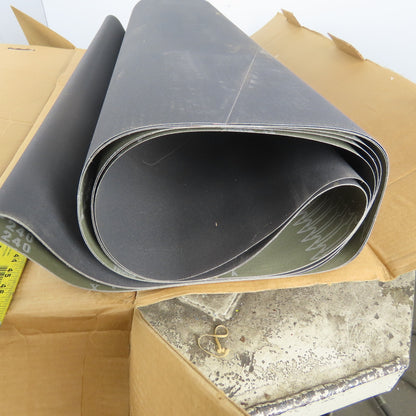 Herms RB 315 YX Silicon Carbide Cloth 240 Grit Sanding Belt 44"x103" Lot of 27