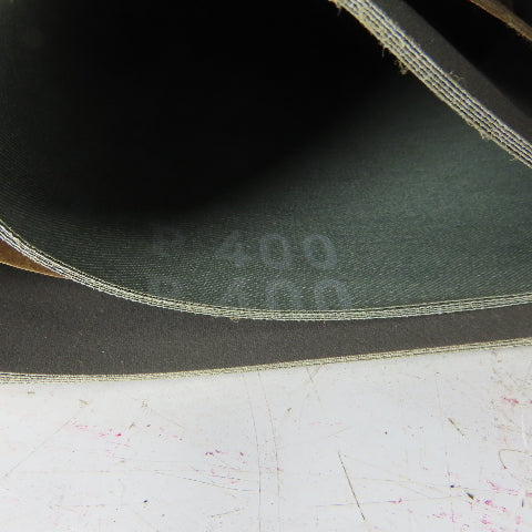 Herms RB 315 YX Silicon Carbide Cloth 400 Grit Sanding Belt 44"x103" Lot of 13