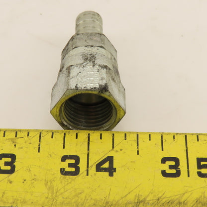 Eaton 3/8" Female JIC Flare 9/16"-18 Swivel Nut x 5/16" ID Hose Barb