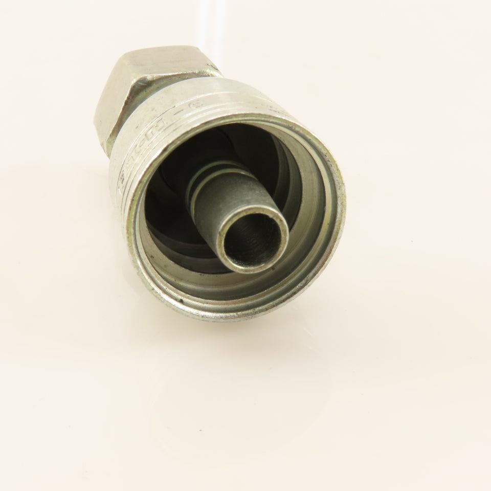 Eaton (-6) 5/8"-18 BSP Female Swivel Nut x 3/8" (-6) Hose Crimp Fitting